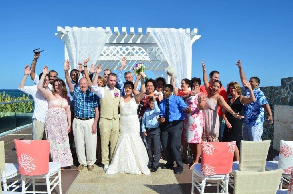 wedding ceremony at Azul Beach Riviera Cancun