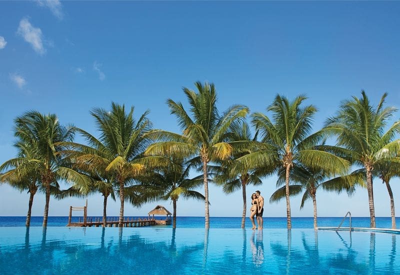 innfinity pool at Secrets Aura Cozumel